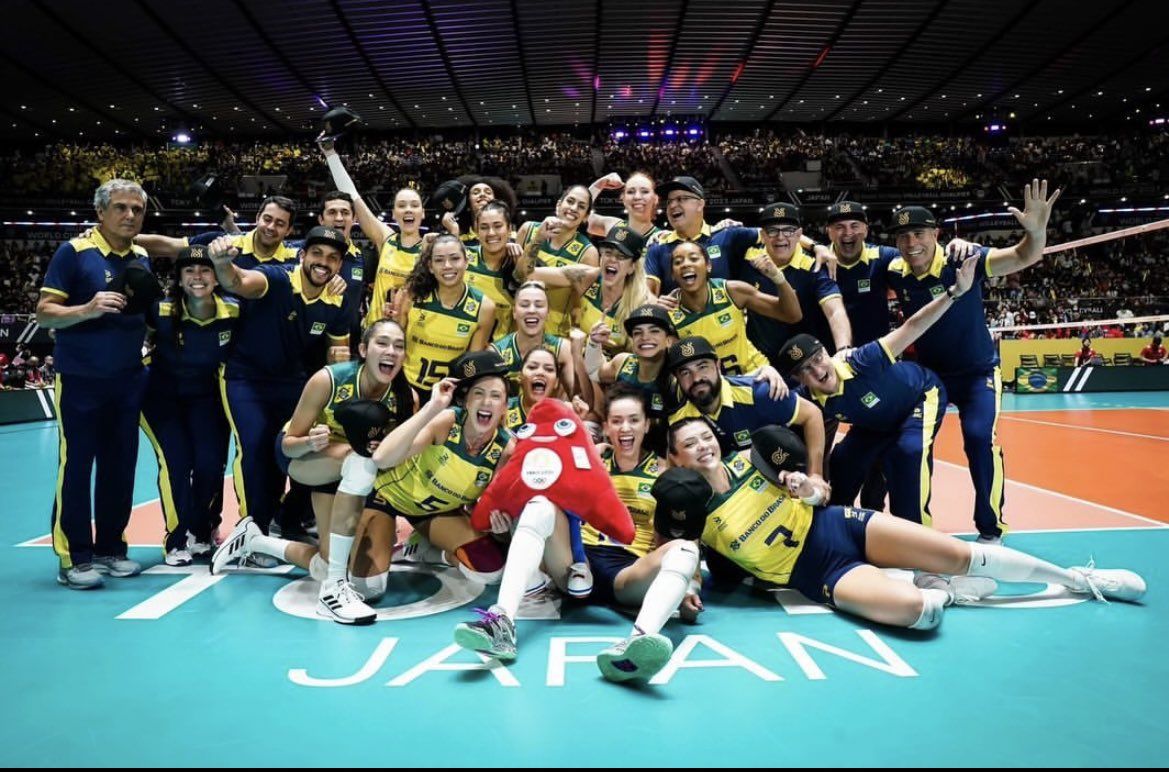 Seleção brasileira de vôlei feminino conquista vaga olímpica  após vitória sobre o Japão - Foto: FIVB
