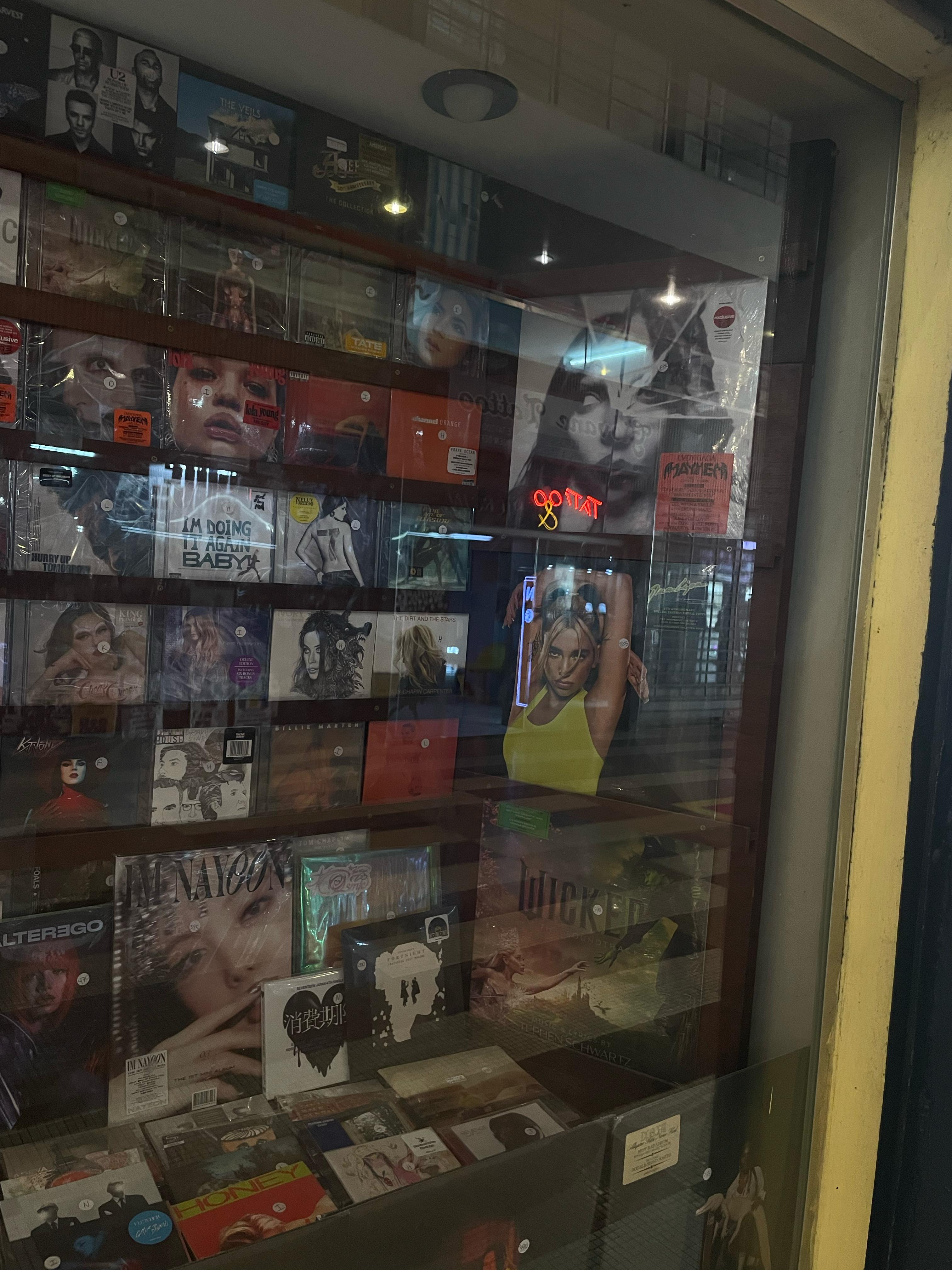 discos na galeria