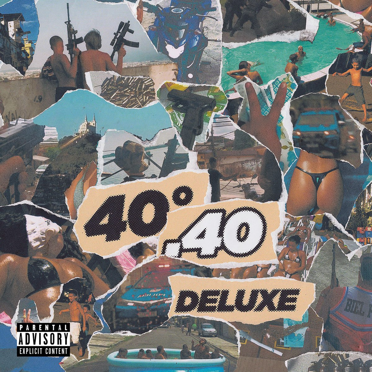 capa azul do album 40°.40 Deluxe