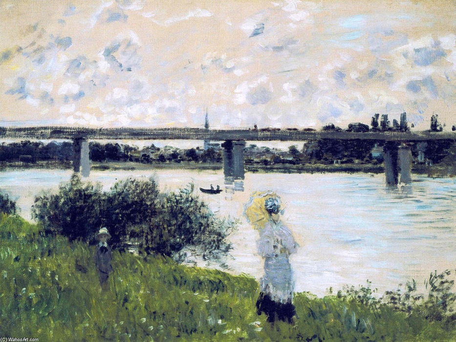 "O passeio perto da Ponte de Argenteuil" (1874)