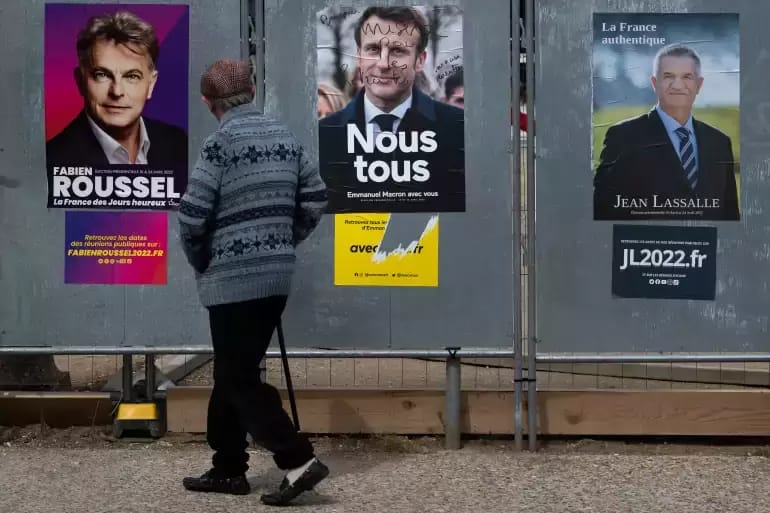 Cartazes de campanha na França 