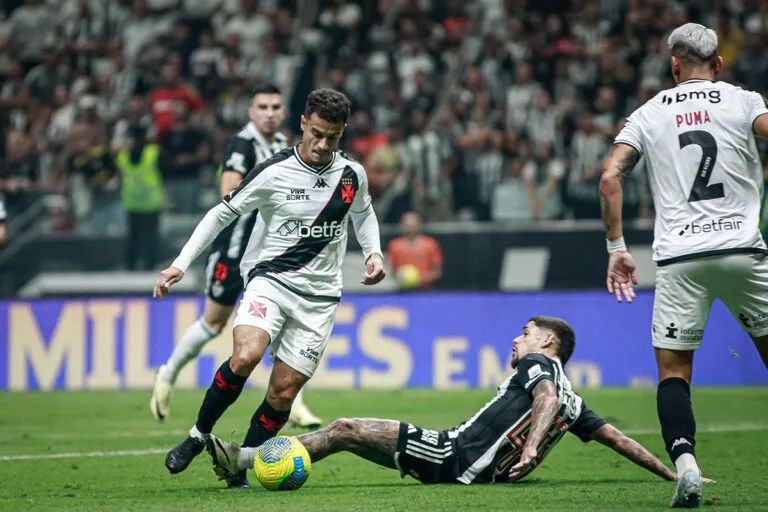 Momento da partida Vasco x Atlético-MG