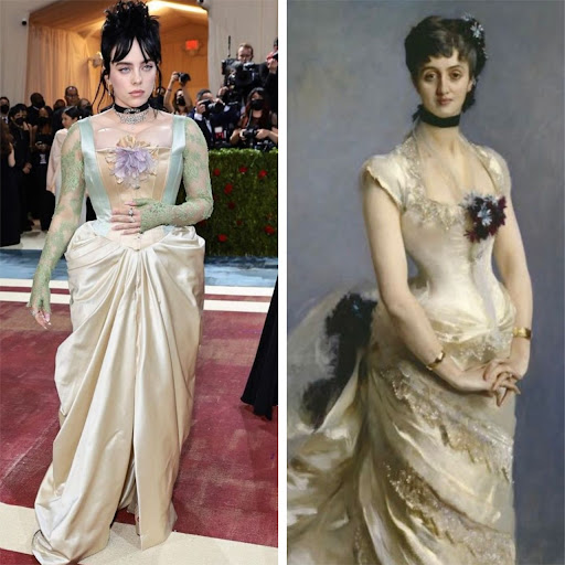 Vestido é inspirado em arte da “gilded age” (Reprodução/Getty Images)