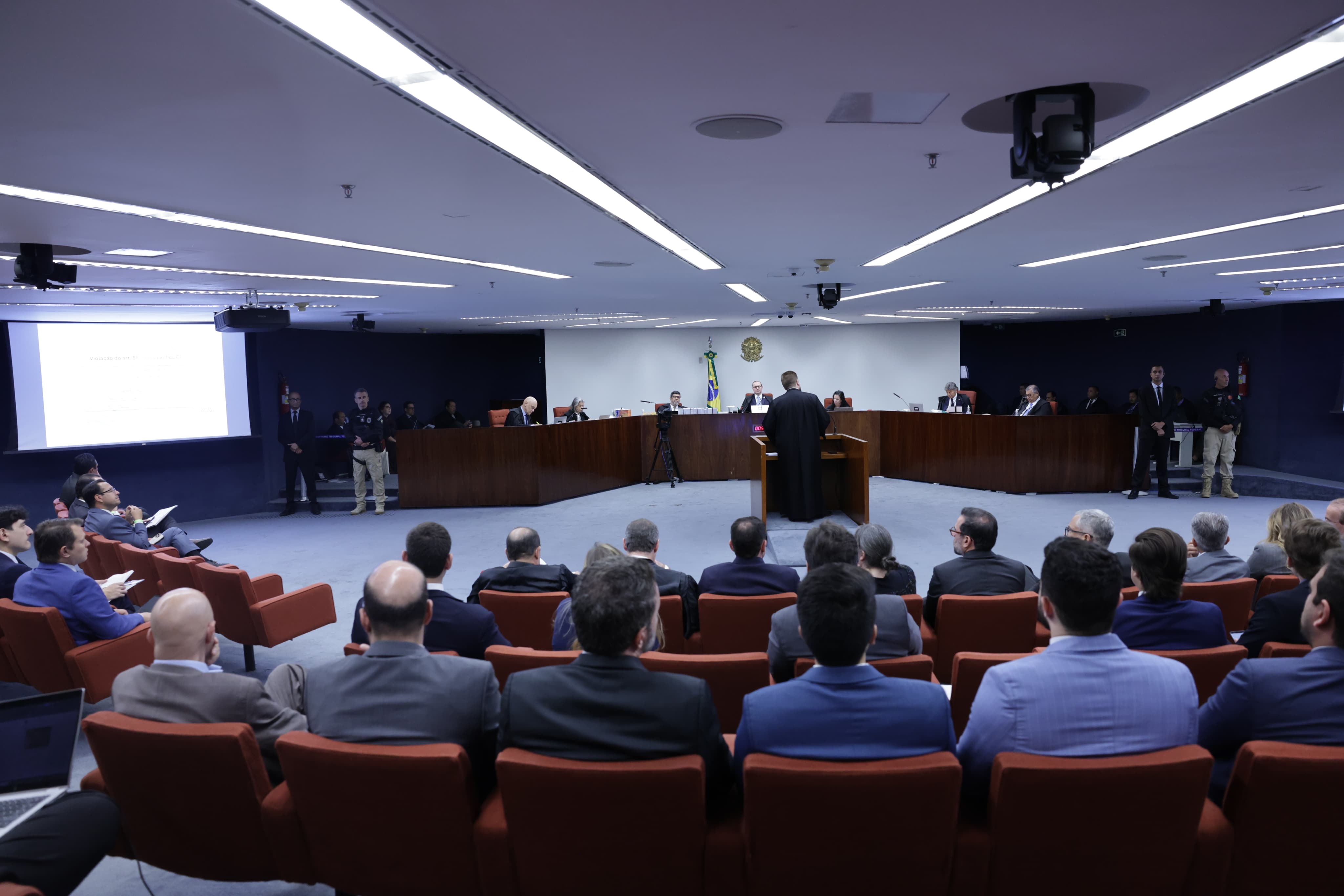 Matheus Milanez durante a defesa do general Augusto Heleno | Foto: Gustavo Moreno/STF