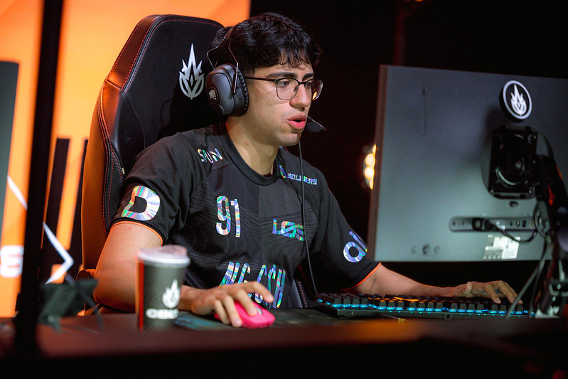 Ackerman durante partida contra o Fluxo W7M - Foto: CBLOL/flickr