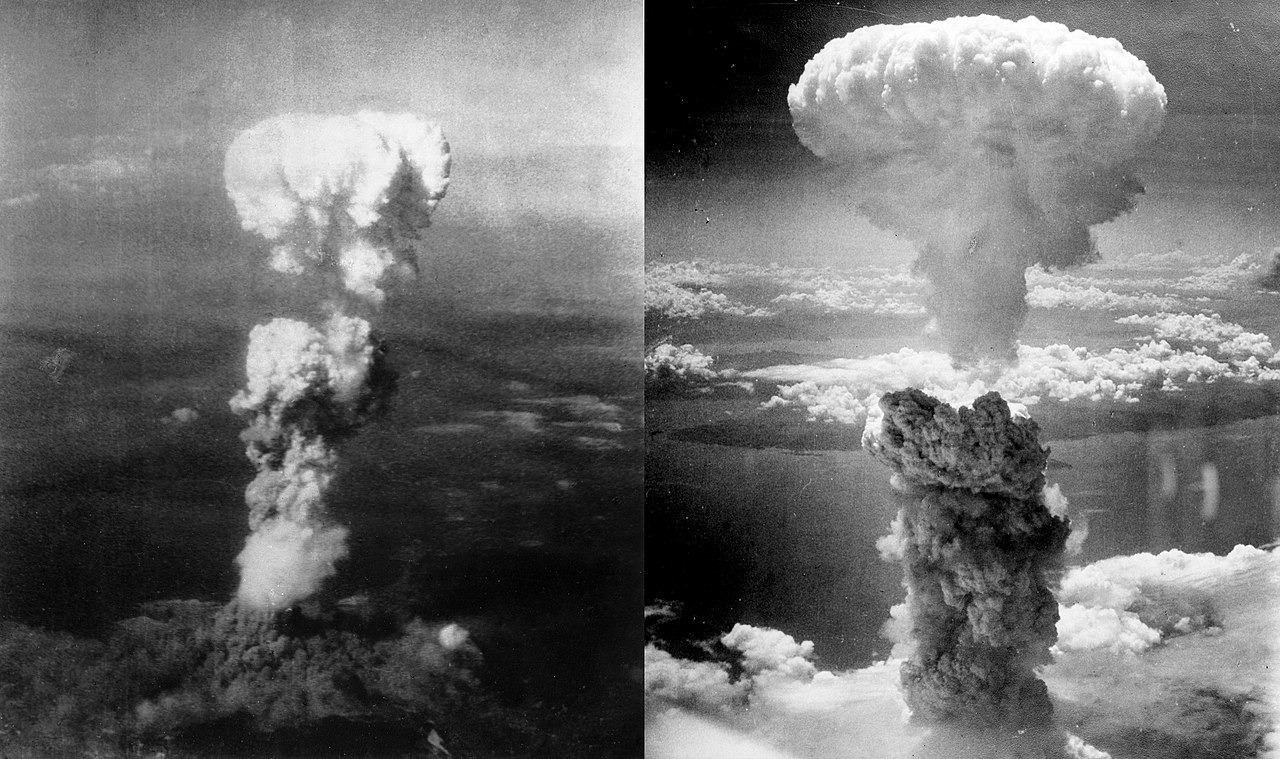 Reprodução - bombas em Hiroshima e Nagasaki (1945)