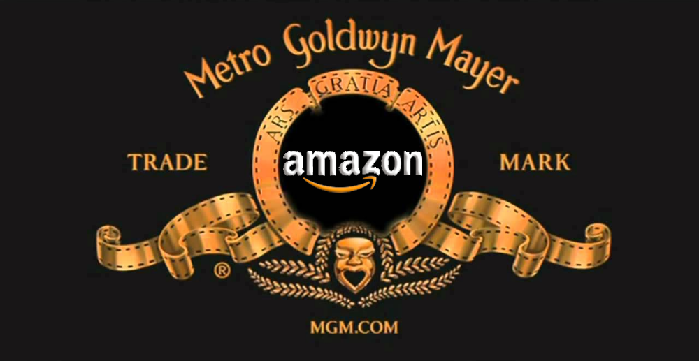 Logo da Amazon inserido na moldura da MGM