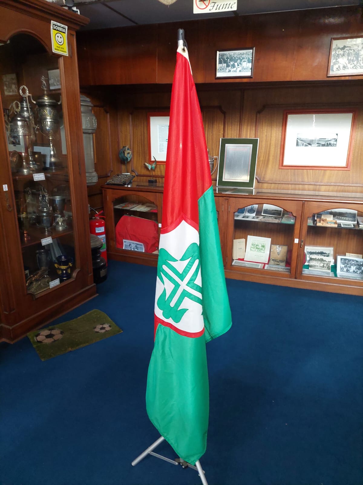 Bandeira no Museu da Portuguesa - Foto: Lucas G. Azevedo