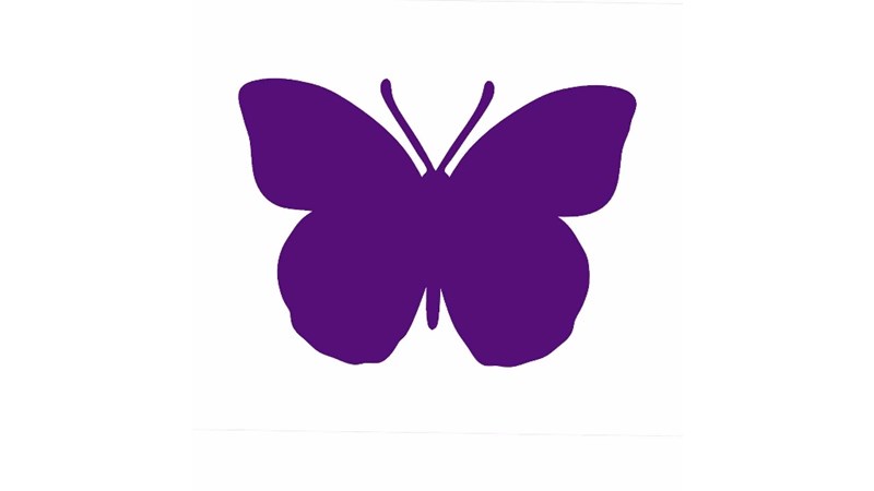 Desenho borboleta roxa 