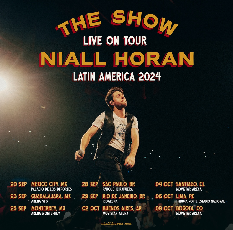 Niall Horan promove shows na América Latina com a “The Show: Live on Tour” r” Foto: @niallhoran/Instagram/Reprodução