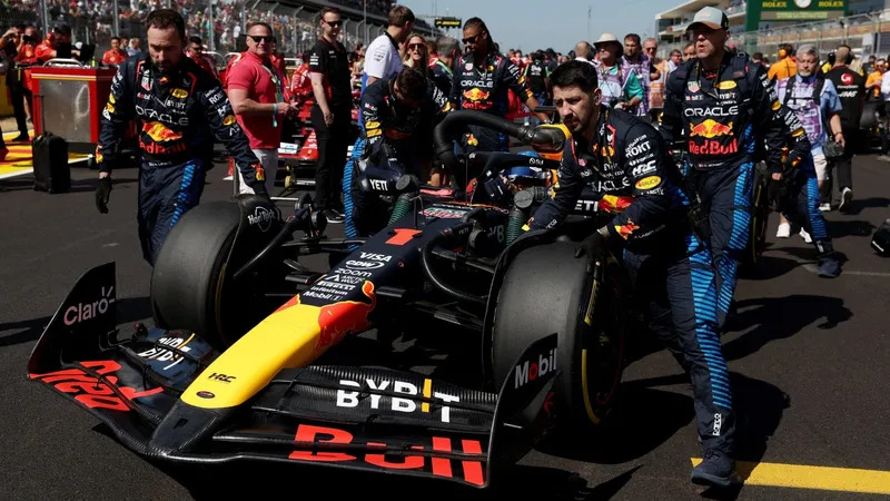 Carro de Max Verstappen da Red Bull no GP de Austin. Foto: Kaylee Greenlee Beal/Reuters