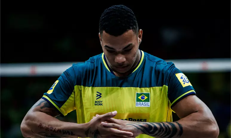 Darlan, maior jogador da partida com 22 pontos. Foto: FIVB