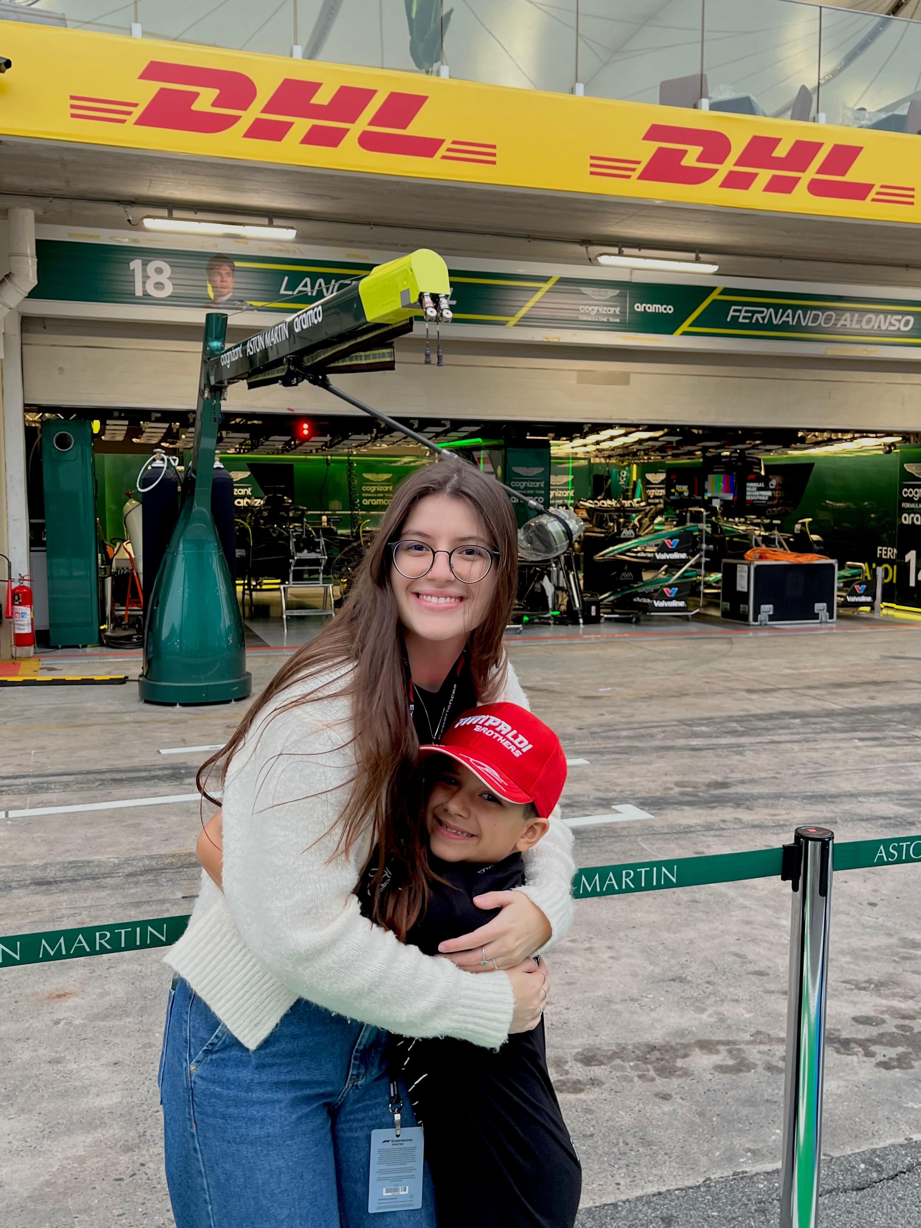 Davi e Gabriela em Interlagos