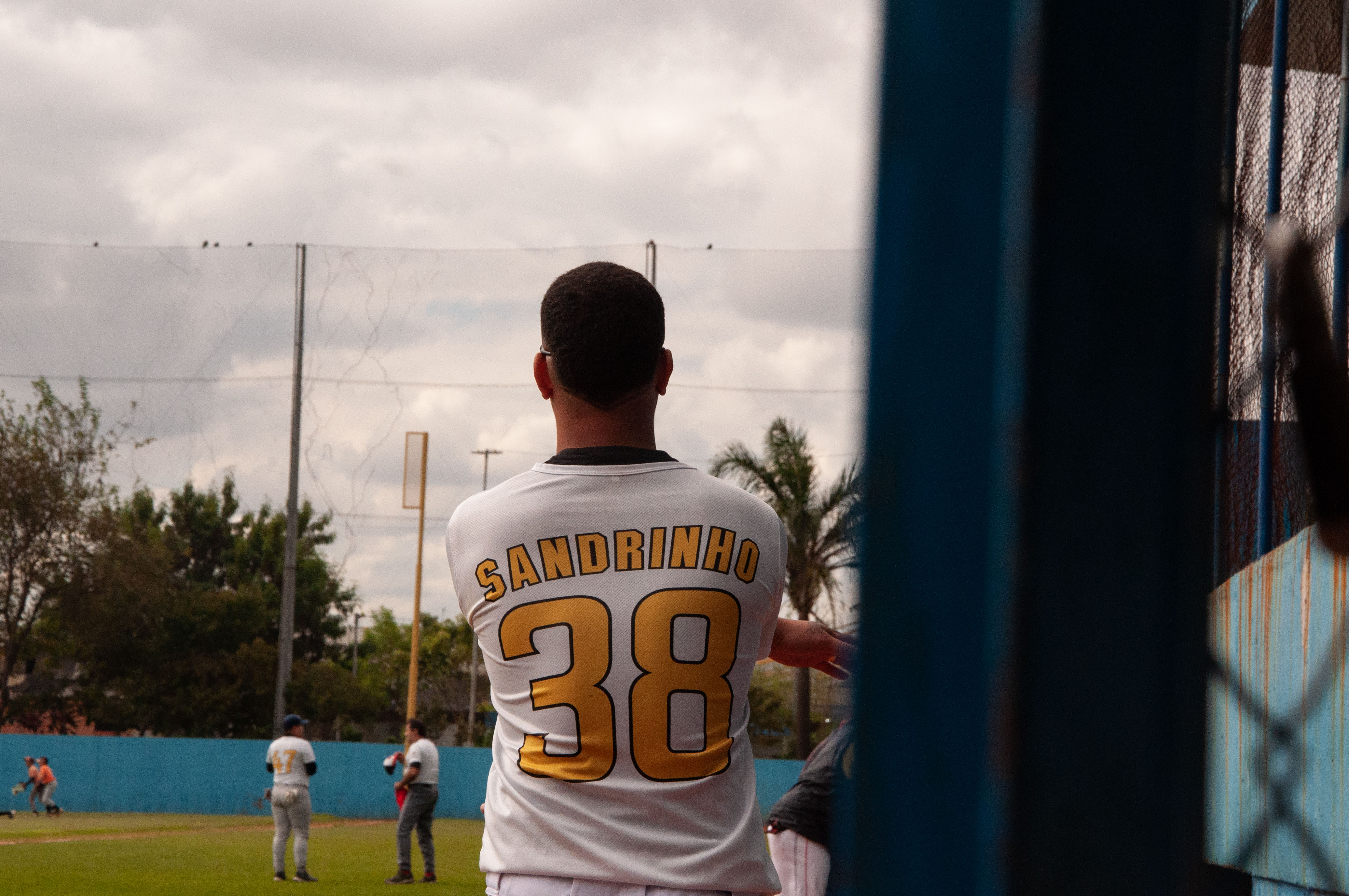 Atleta do LIGA SP no aquecimento da partida – FOTO: Gustavo Pereira 