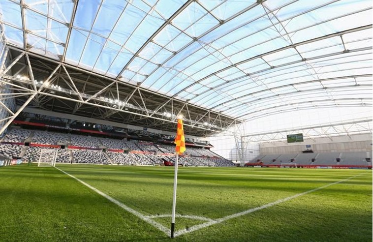 Estádio Dunedin, o único estádio coberto da Nova Zelândia para a Copa do Munndo 2023. Imagem: Divulgação/FIFA.