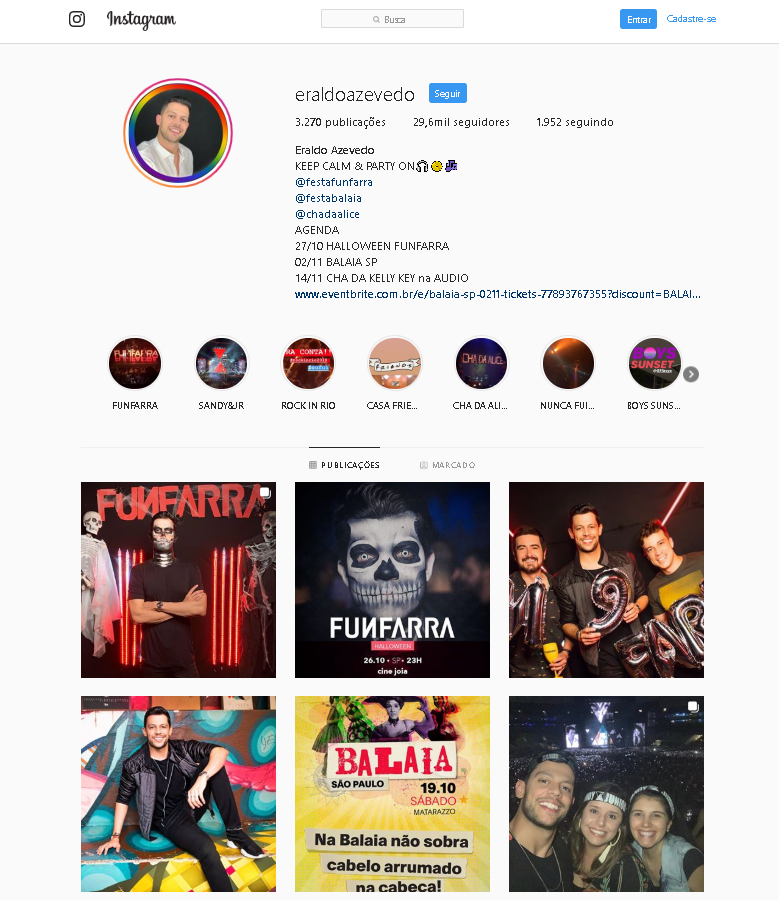 Instagram Eraldo Azevedo