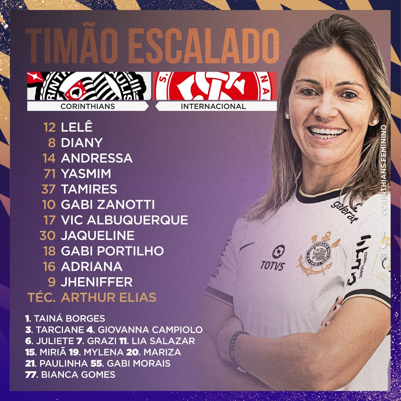 Corinthians - Futebol Feminino - Amanhã é dia de Timão em campo