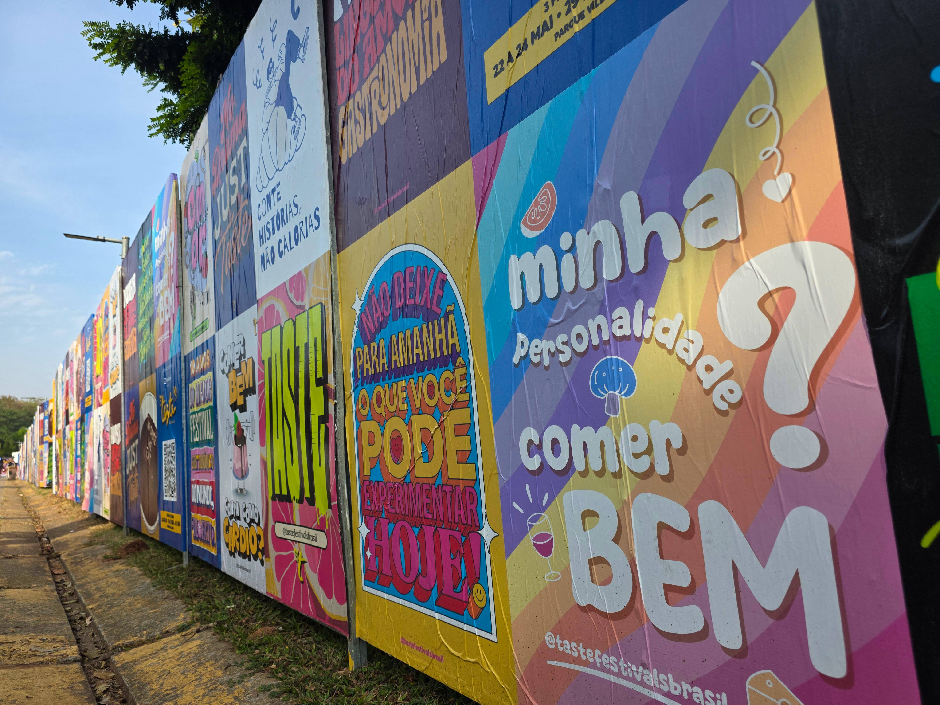 Cartazes temáticos para o Taste São Paulo 2026.
