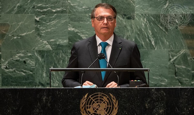 Bolsonaro na 76ª Assembleia Geral da ONU (Organização das Nações Unidas)