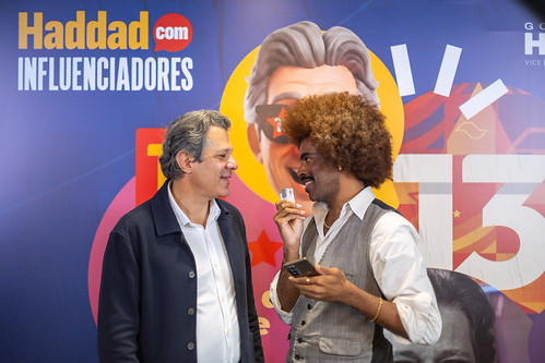 Fernando Haddad em encontro com influenciadores