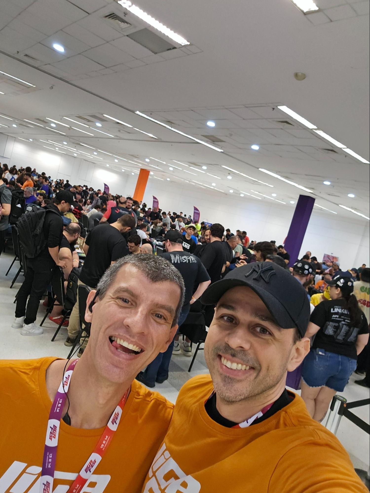 Diogo e Valdebrando Rafael, no Liga Fest 