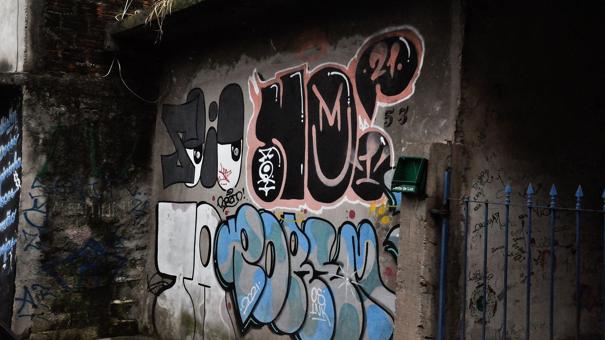 Grafite na rua São Simplício