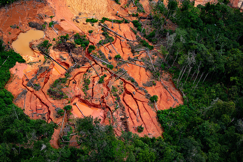 Área impactada pelo garimpo - Foto: Divulgação