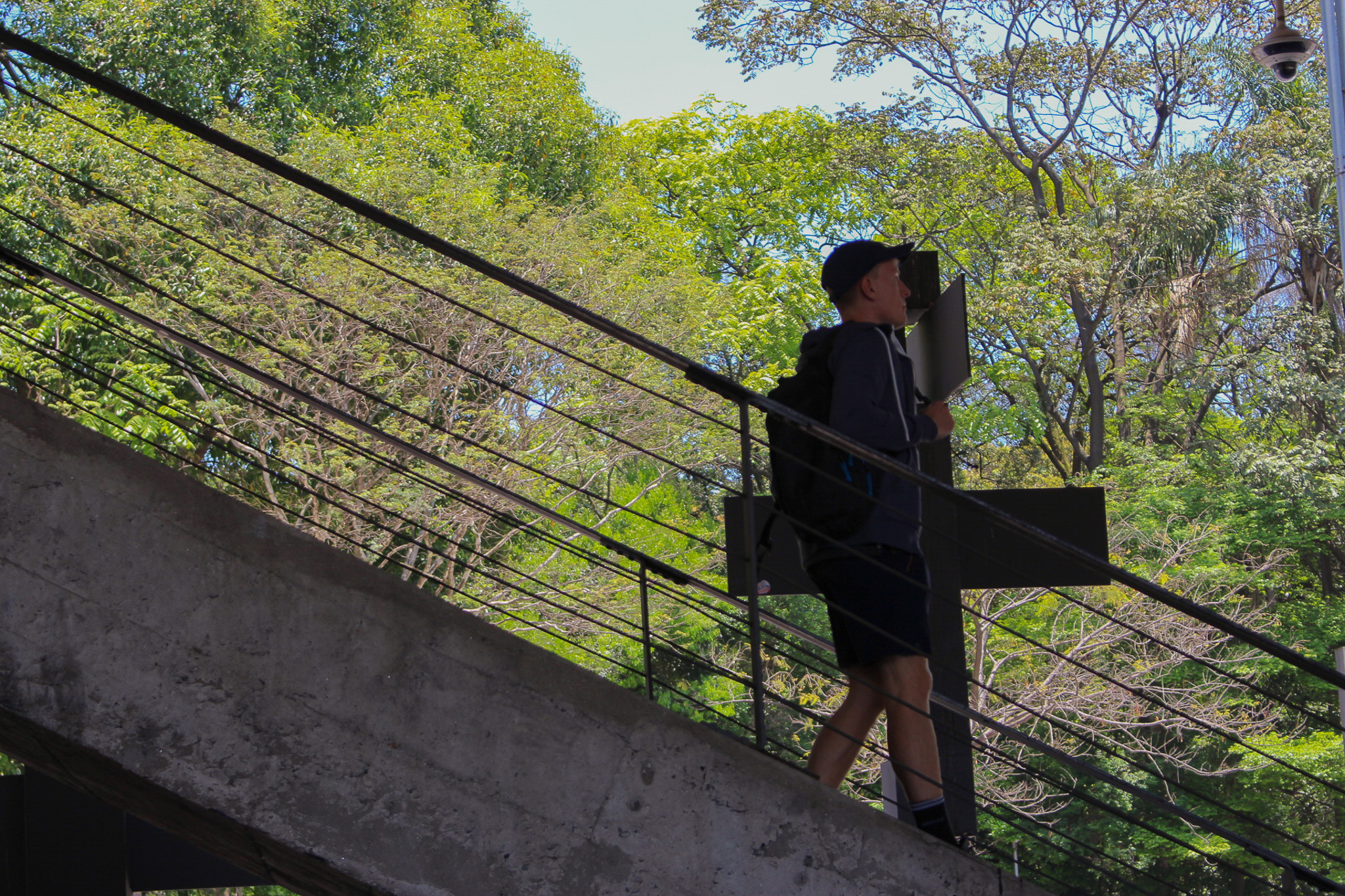 Turista escadaria MASP