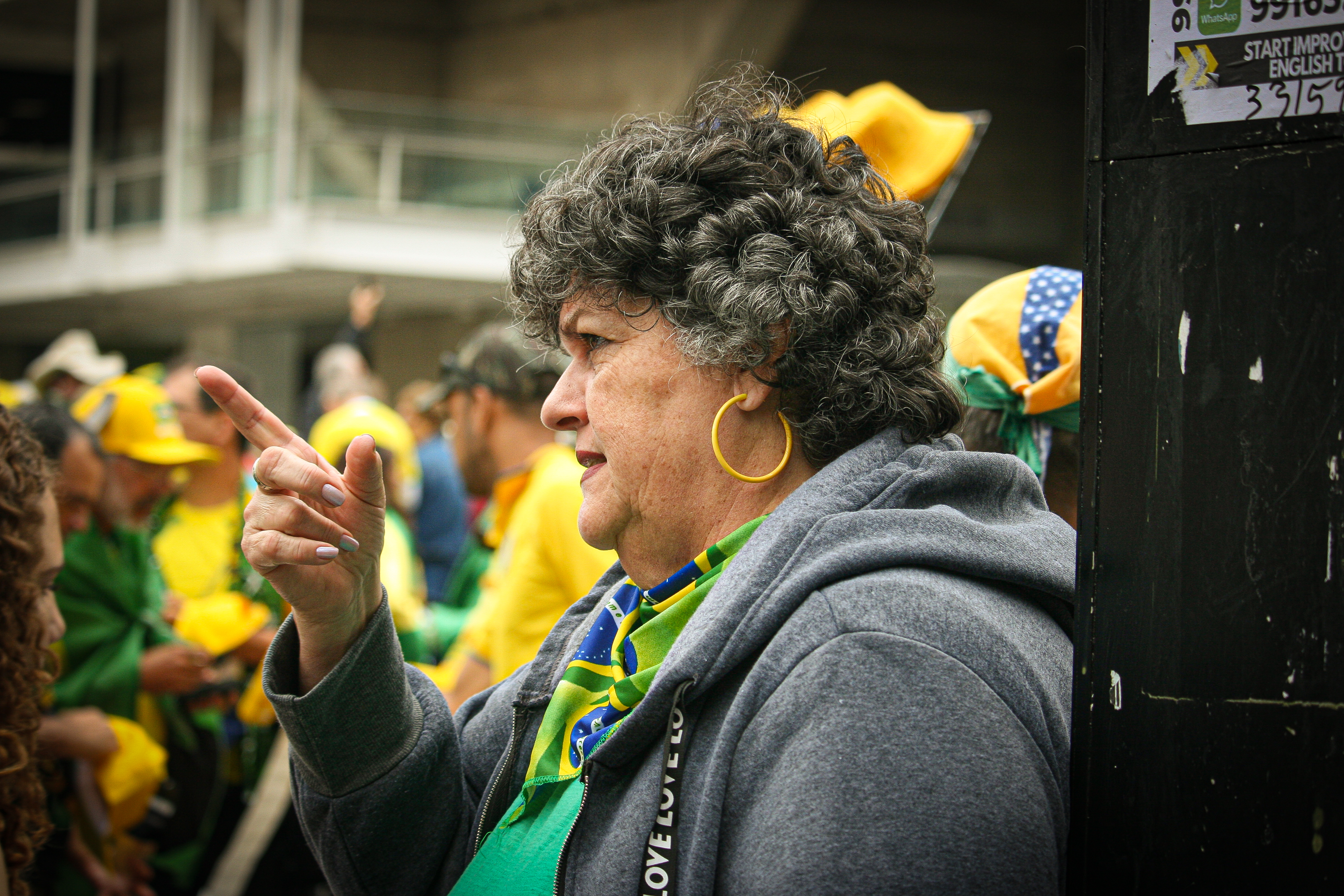 Perfil de uma senhora patriota / Foto: Thaís de Matos