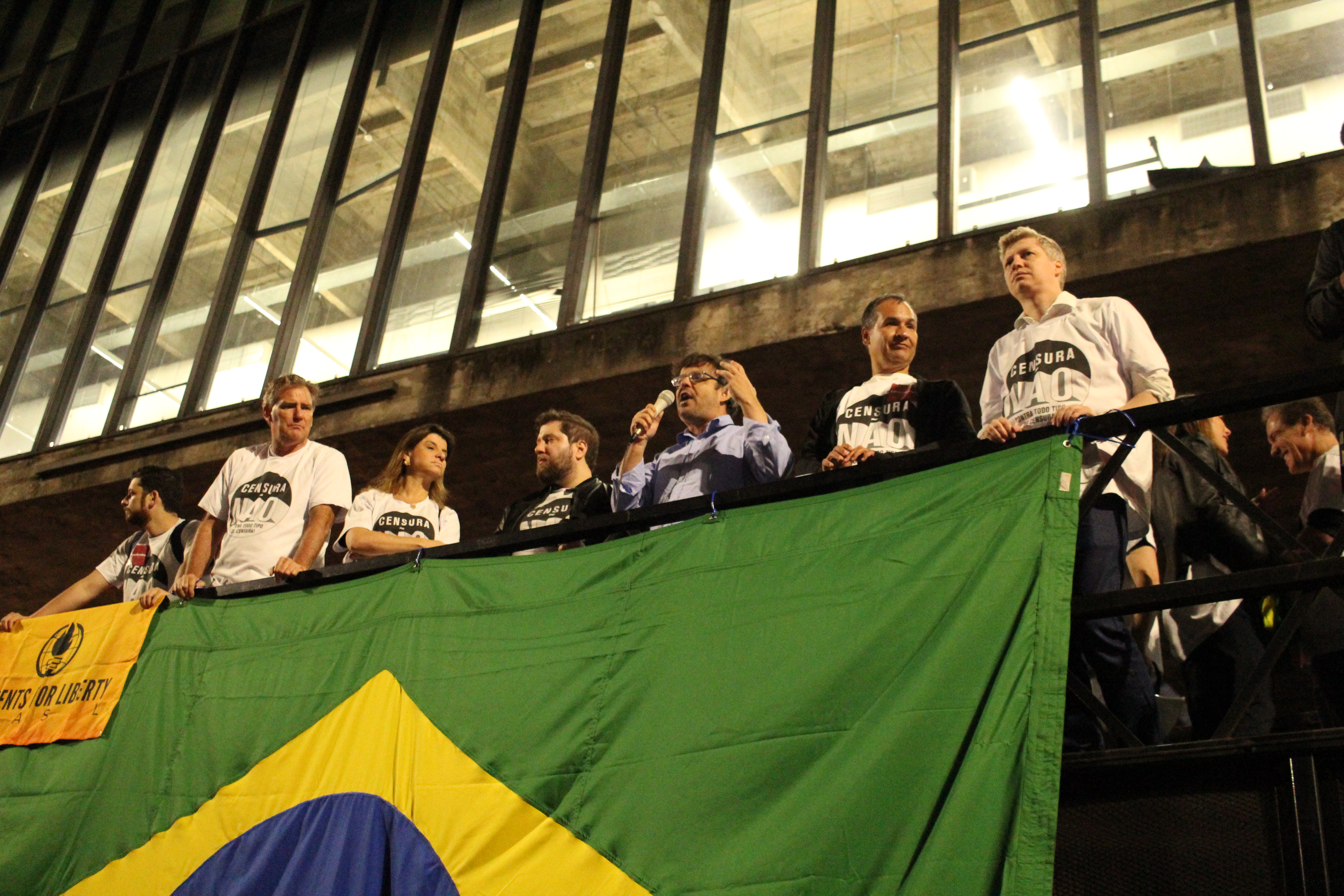 Ato Avenida Paulista Bolsonaro não à censura Adrilles 