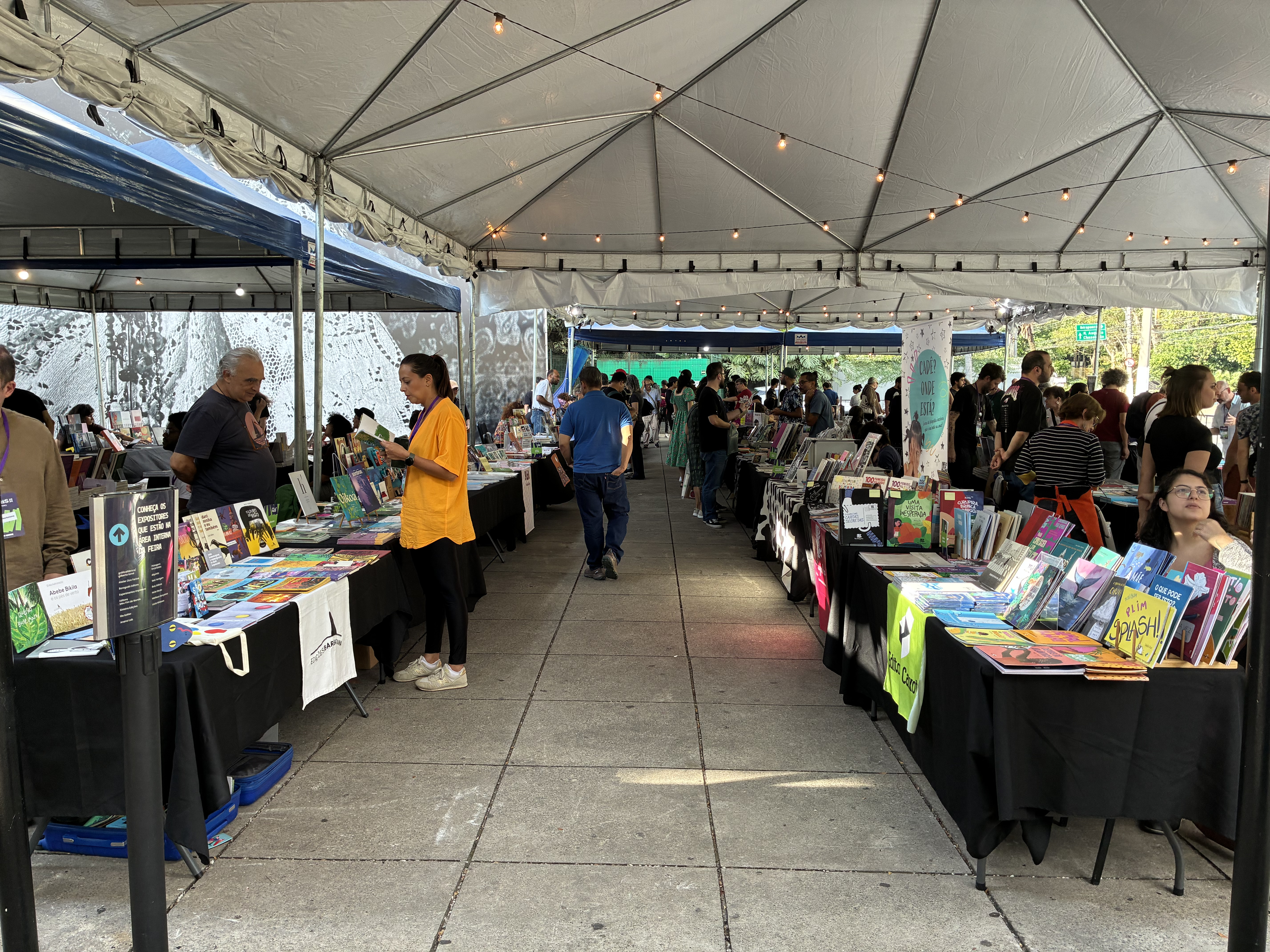 Área de exposição da FLIMIS. Foto: Carolina Machado/AGEMT