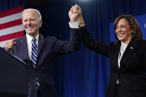 Kamala Harris como vice-presidente de Joe Biden durante a corrida eleitoral de 2020. Foto: Reprodução/Patrick Semansky