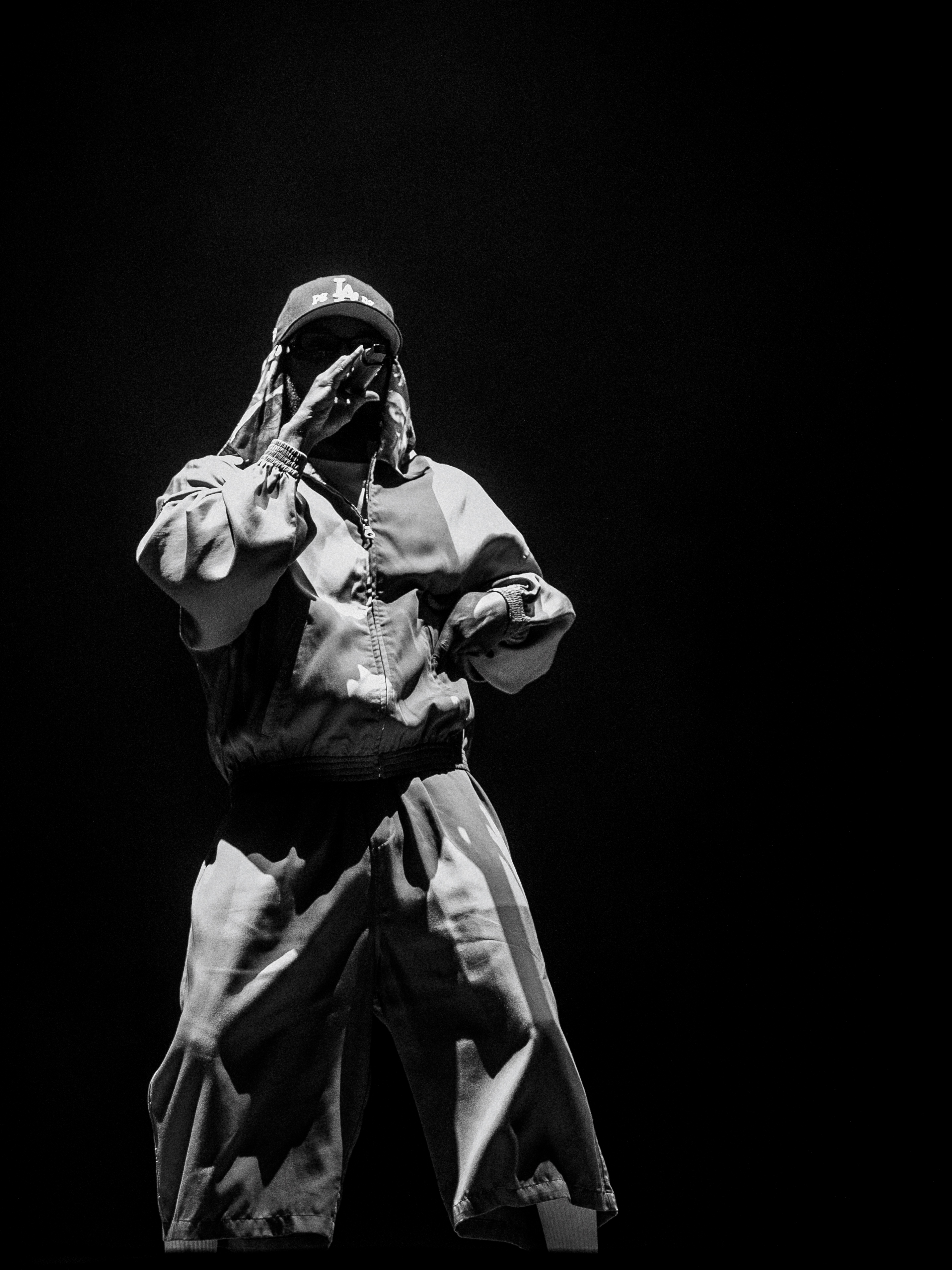 Kendrick Lamar em sua performance no Allianz Parque no dia 05/11.