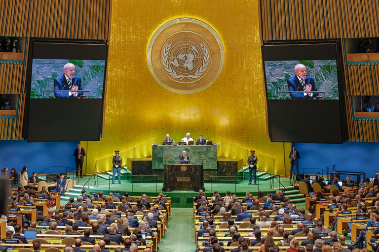 Lula discursa na ONU. Foto: Ricardo Stuckert/PR