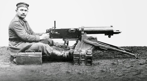 O uso da metralhadora durante a 1ª Guerra Mundial