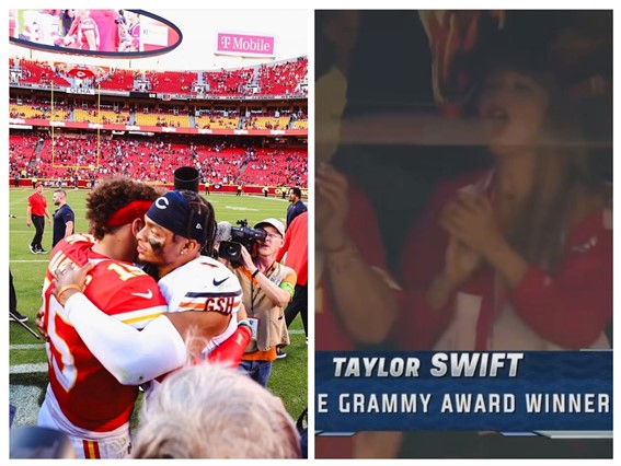 Taylor Swift assiste vitória dos Chiefs. Reprodução via: Instagram