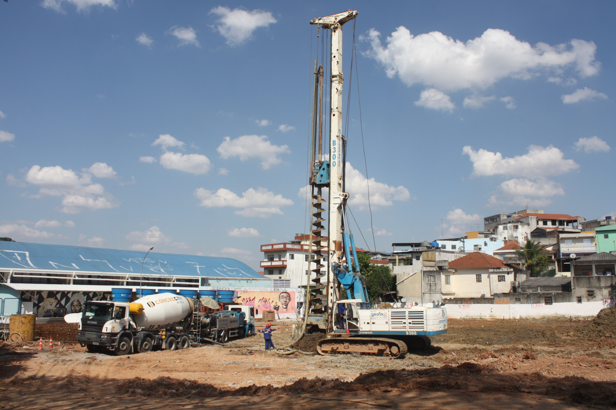 Obras no Fazendinha.