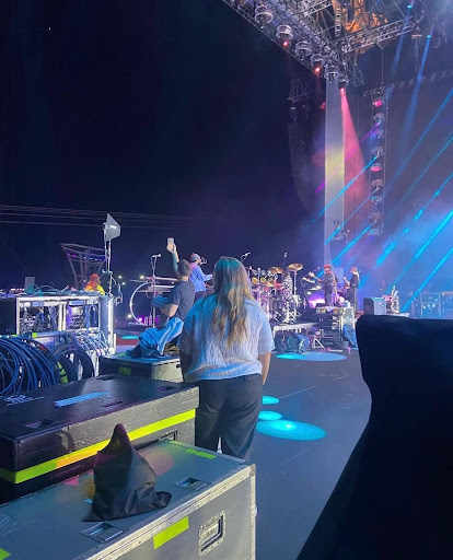 "Backstage" do show do Maroon 5/ Foto: Elisa Almeida