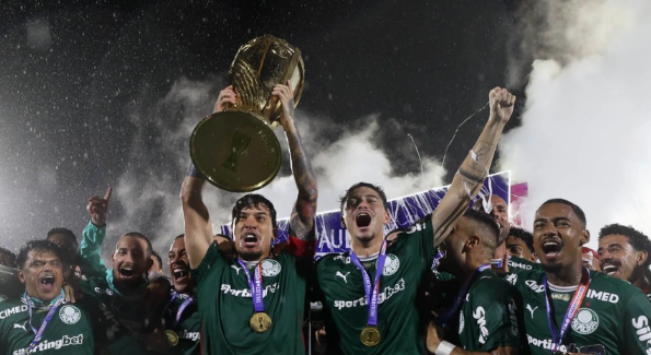 Palmeiras campeão com Abel pela 11º vez. Reprodução/ Instagram Palmeiras