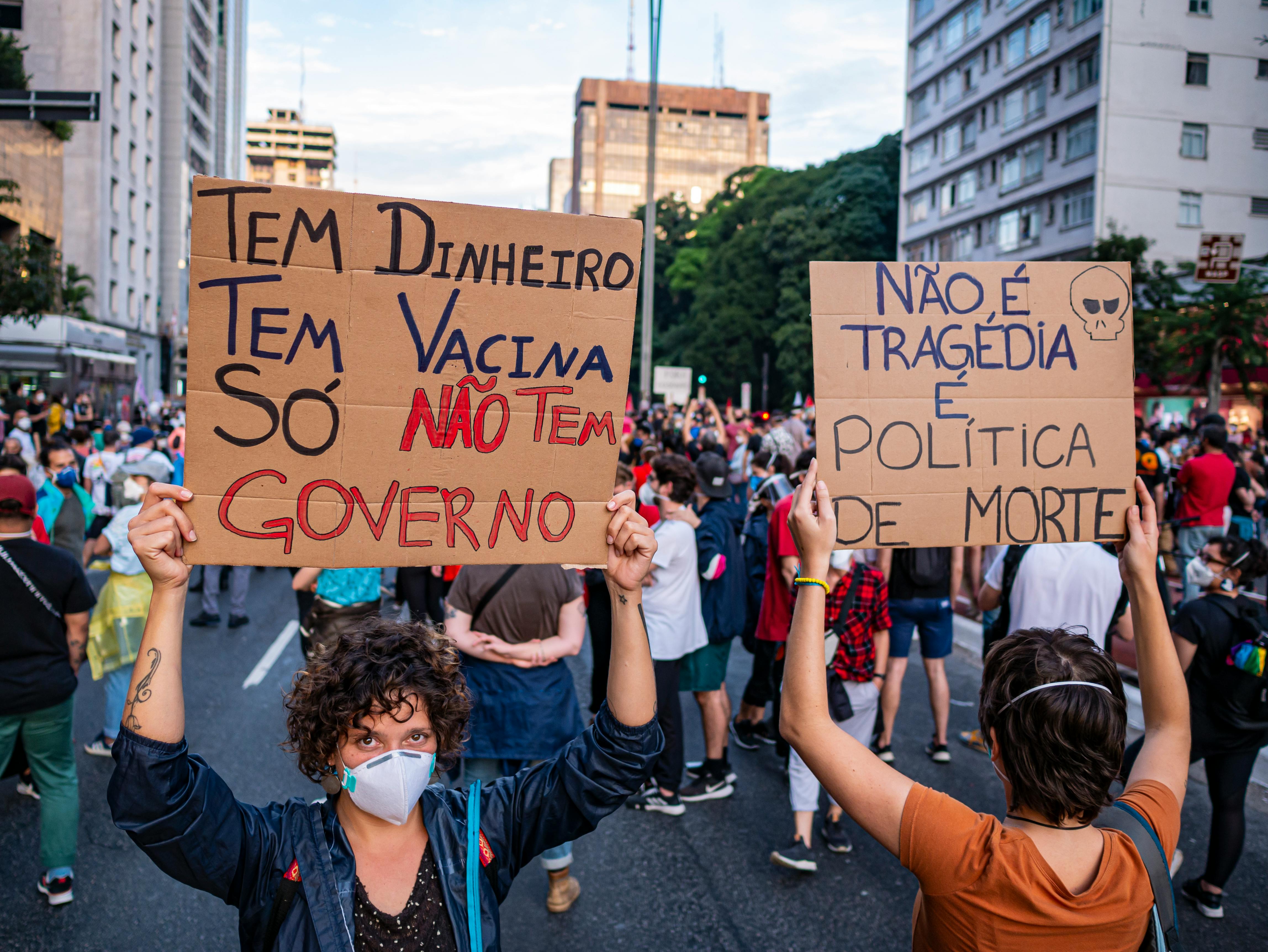 Manifestação sobre saúde pública