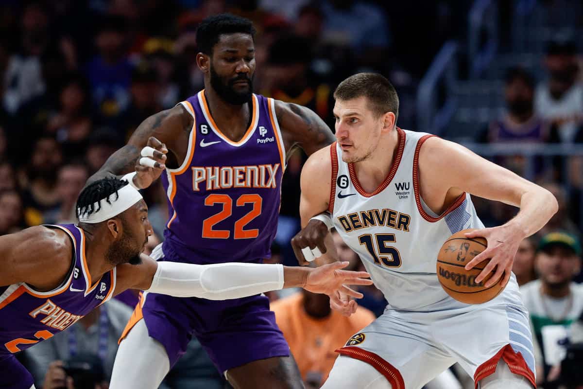 Nikola Jokic em ação pelos Playoffs da NBA Foto: Prashant