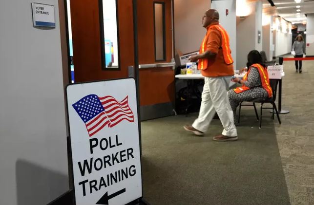 Geórgia bate recorde de participação no início da votação antecipada. Foto:Jayla Whitfield-Anderson/Reuters