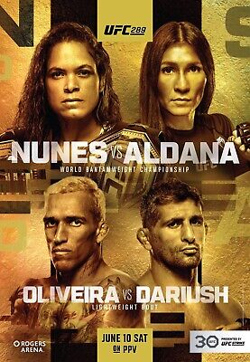 Poster oficial do UFC 289. (Foto: Divulgação / UFC)