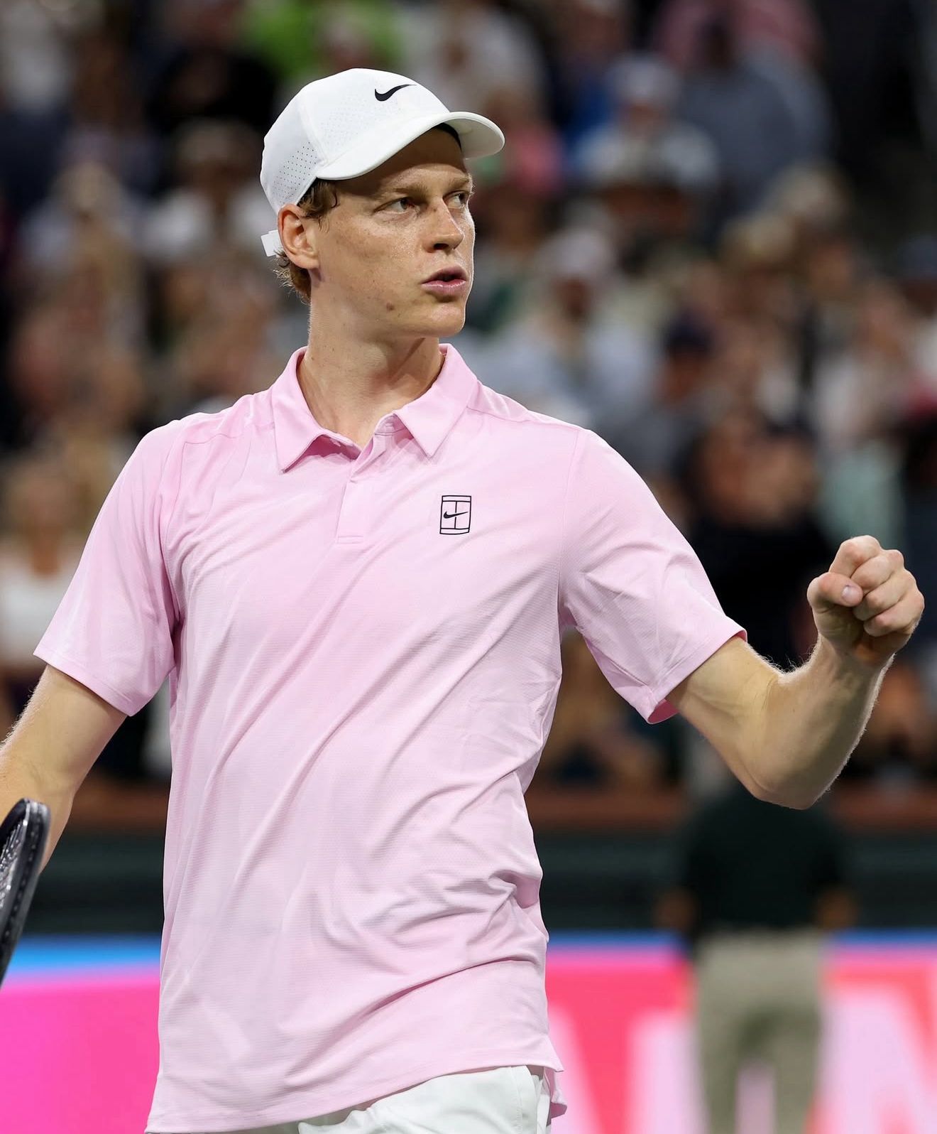 Jannik Sinner vibrando após conquistar um ponto. | Reprodução: Instagram @janniksin. 