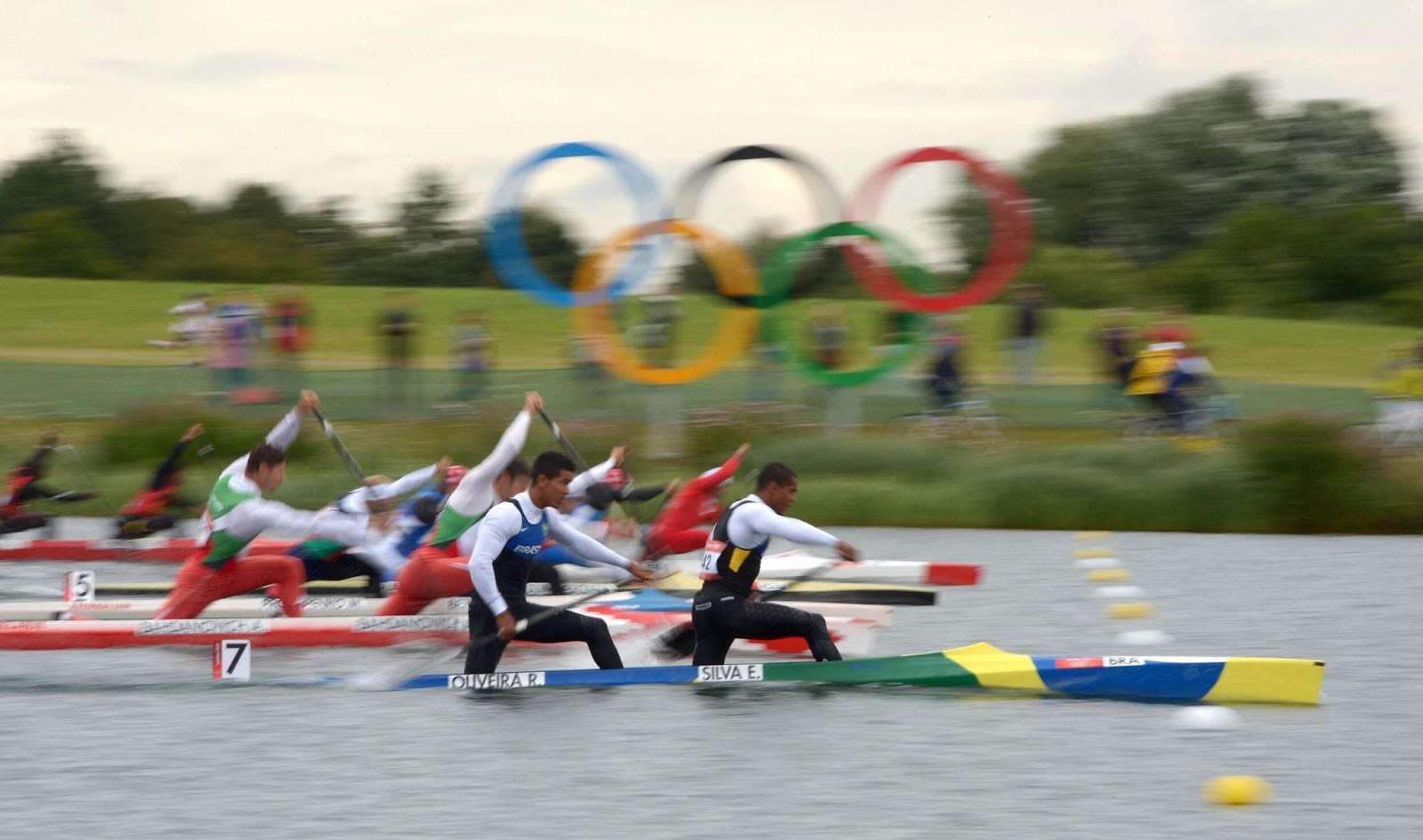 Chegada da Canoagem nos Jogos Olímpicos de Londres, em 2012 – Foto: Damien Meyer/AFP