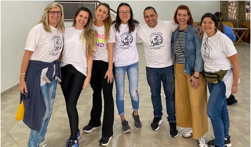 Voluntários da Pastoral Social da Paróquia São Bento do Morumbi