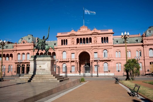 Casa Rosada, sede de governo da Argentina, em Buenos Aires