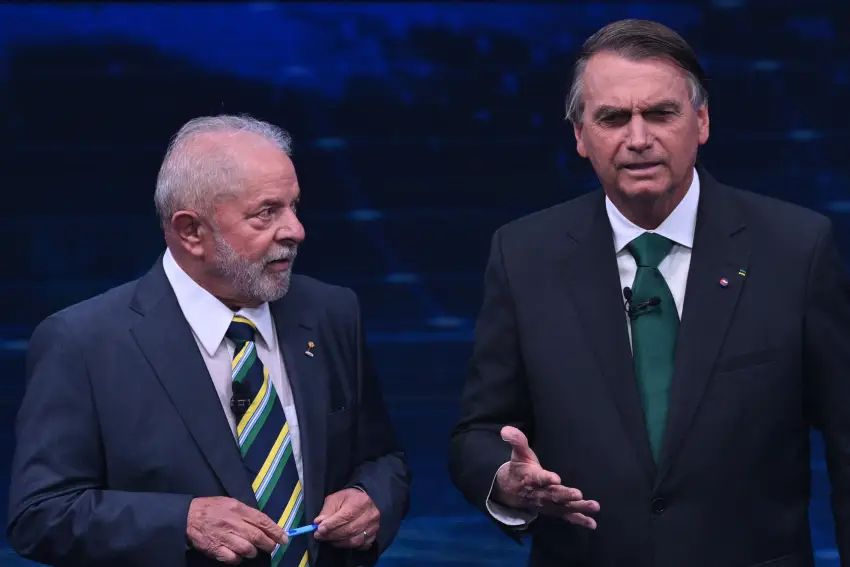 Lula e Bolsonaro no debate