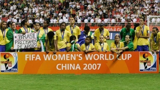 Seleção Brasileira após o Vice-Campenonato em 2007