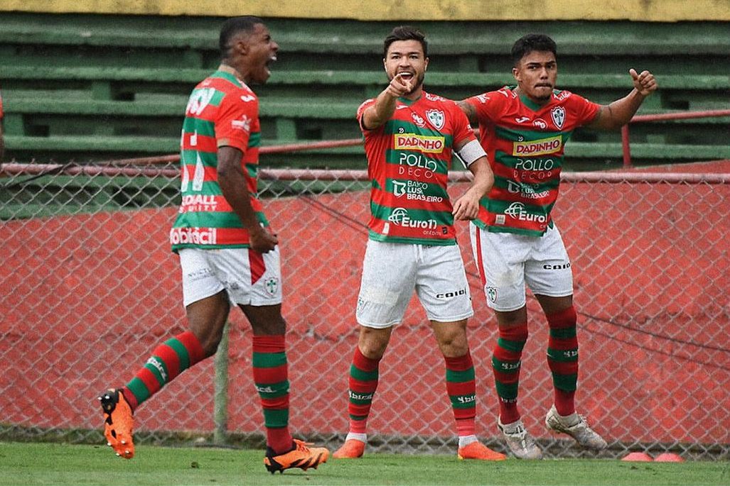 Cristiano comemorando o gol da vitória - Foto:Reprodução/Instagram/@portuguesaoficial 